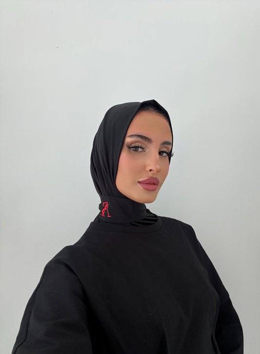 Bonnet black red